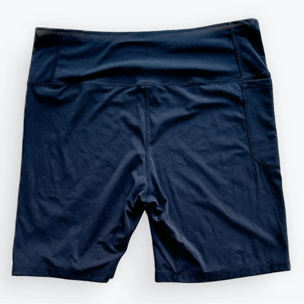 Athletic Gym Workout Yoga Cycling Under Armour Fitted Black Shorts w/Pocket ~ 2X